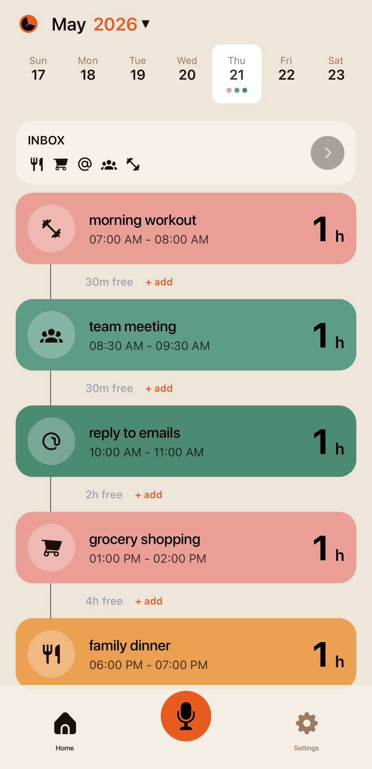 App theme preview